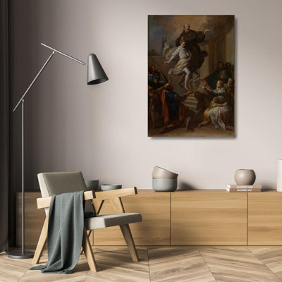 "A Miracle of Saint Joseph of Cupertino" by  Placido Costanzi - Gallery Wrap Canvas Wall Art