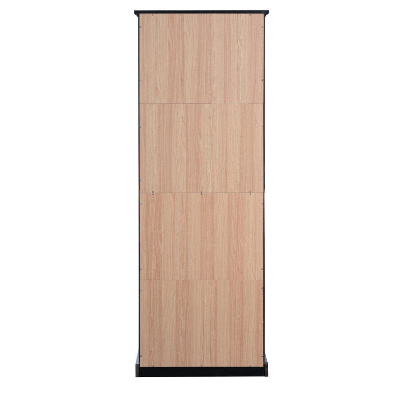 67.2" Tall Bathroom Storage Cabinet With Tempered Glass Doors, Adjustable Shelves & Drawer – Modern Freestanding Linen Tower, Soft-Close Design