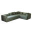 Lit escamotable de 78,7 po, matelas en chenille de 2 pièces, 4 sièges, matériau respirant, mousse, sans assemblage, canapé convertible à poche latérale, fabrication, tissu, rangement intégré