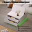 Pedestal Coffee Table with Storage-936695252