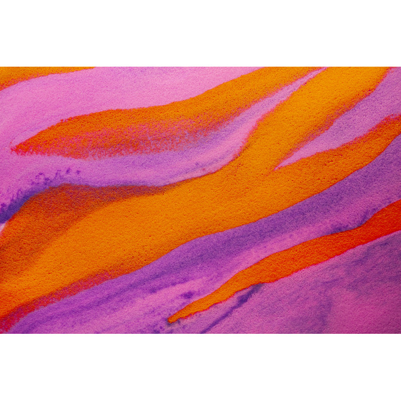 Motif de tourbillon rose et orange, H 32 po x l 48 po