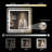 Akilan Frameless LED Vanity Mirror with Front-lit and Back-lit, Memory Function, 3 Color Temperatures & Dimmable Light, Anti-fog Tempered Glass ETL Mirror-1791807113