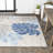 Etolin Tropical Leaf High-Low Light Gray/Navy Indoor/Outdoor Rug-69807599
