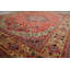 Tapis traditionnel corail en laine noué à la main 9x12