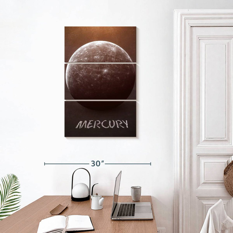 Oberle Chalk Drawn Mercury, 32" H x 20" W