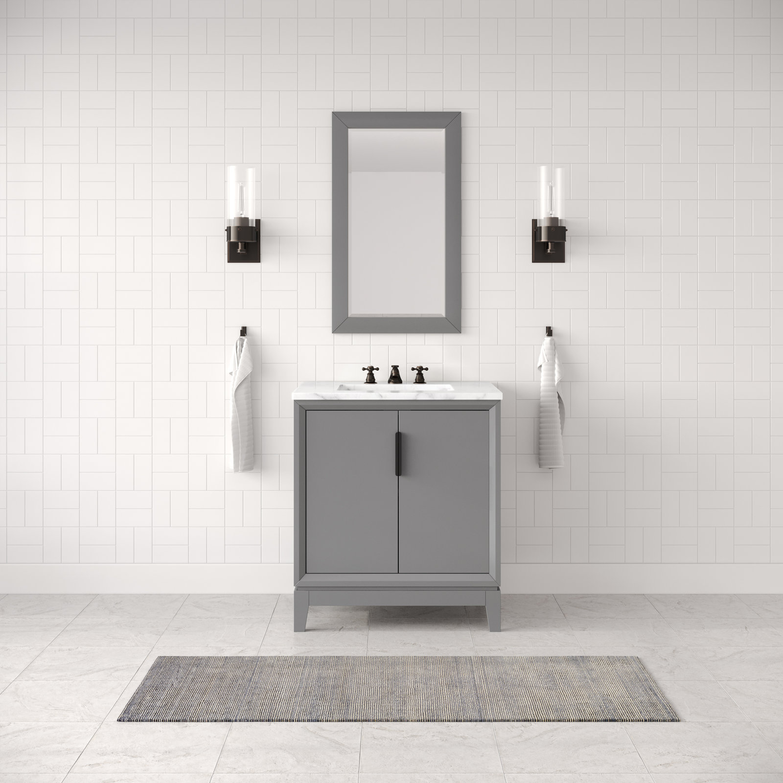 Belmar 30'' Single Bathroom Vanity, Cashmere Gray