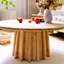 Table basse ronde en bois massif rétro Burlywood