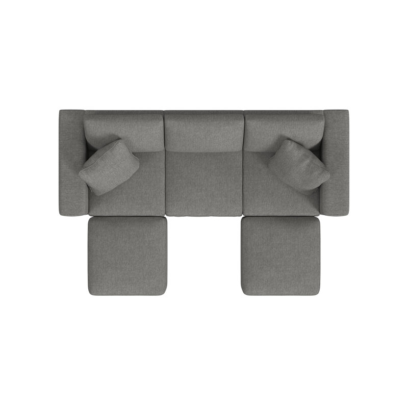Canapé Lockheart, Grey Polyester