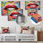 Graffiti Lips - décoration murale mode en métal-92740163