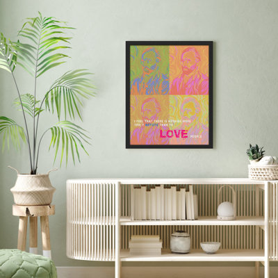 " Love Vincent Van Gogh Pink Blue Yellow " by Andy Warhol