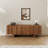 71" Mid Century Wood TV Stands, Dark Brown Media Console With 3 Drawers, 2 Cabinets