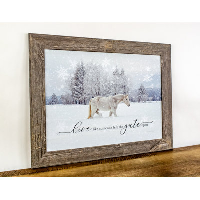 Image «Live Like Someone Left The Gate Open Horse»