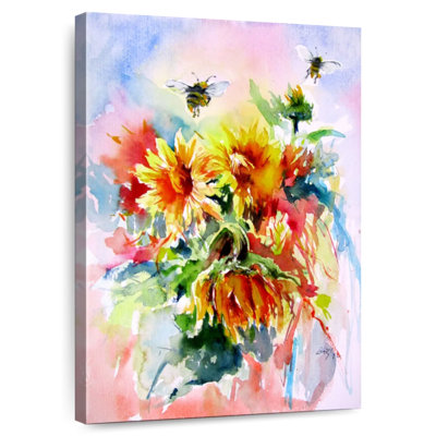 Harnek tournesols avec abeilles