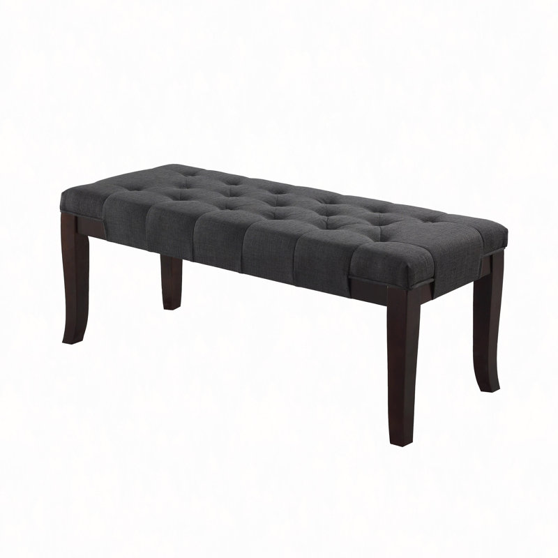 Linon Tufted Bench, Fabric