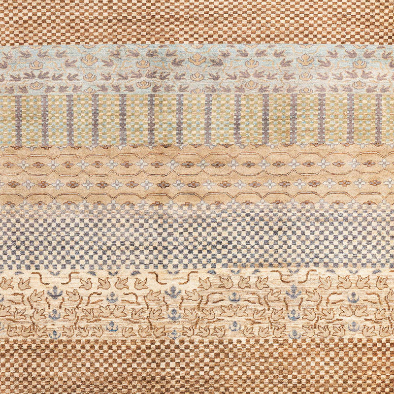 Tapis abstrait moderne 1840, Carré 8 pi
