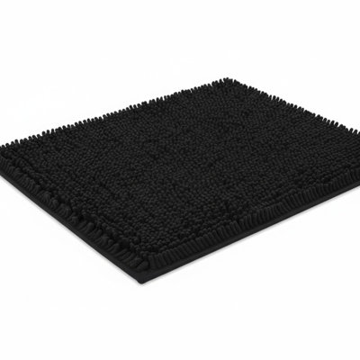 Luxury Chenille Bathroom Rugs 23X16inch/60X40cm, Extra Soft And Absorbent Shaggy Bath Mat, Machine Washable, Non-Slip Plush Carpet Runner For Tub, Shower, And Floor, Home Decor Accessories