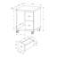 Armoire de bureau, chariot d'imprimante, classeur roulant-315331363