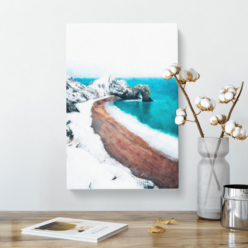 Durdle Door Cliffs In Wareham Abstract - Wrapped Canvas, 76cm H x 50cm W x 3cm D