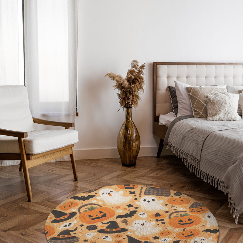 Tapis tressé Ghost & Gourd, Rond 5 pi