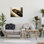 «Cuddling Labrador Dog Sleeping Cozy sépia» par James Dobson - photographie sur toile tendue