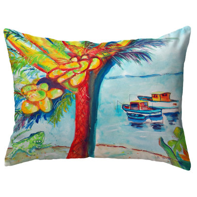  Cocoa Nuts and Boats Outdoor Rectangular Pillow Cover & Insert