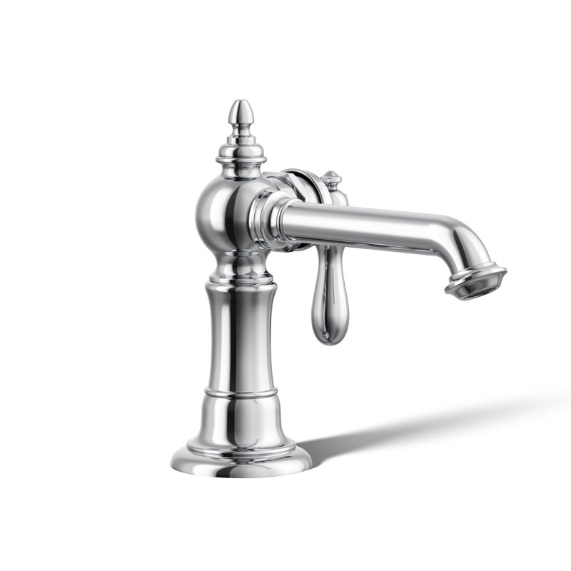 Robinet de salle de bain monotrou avec drain Artifacts®, Chrome poli