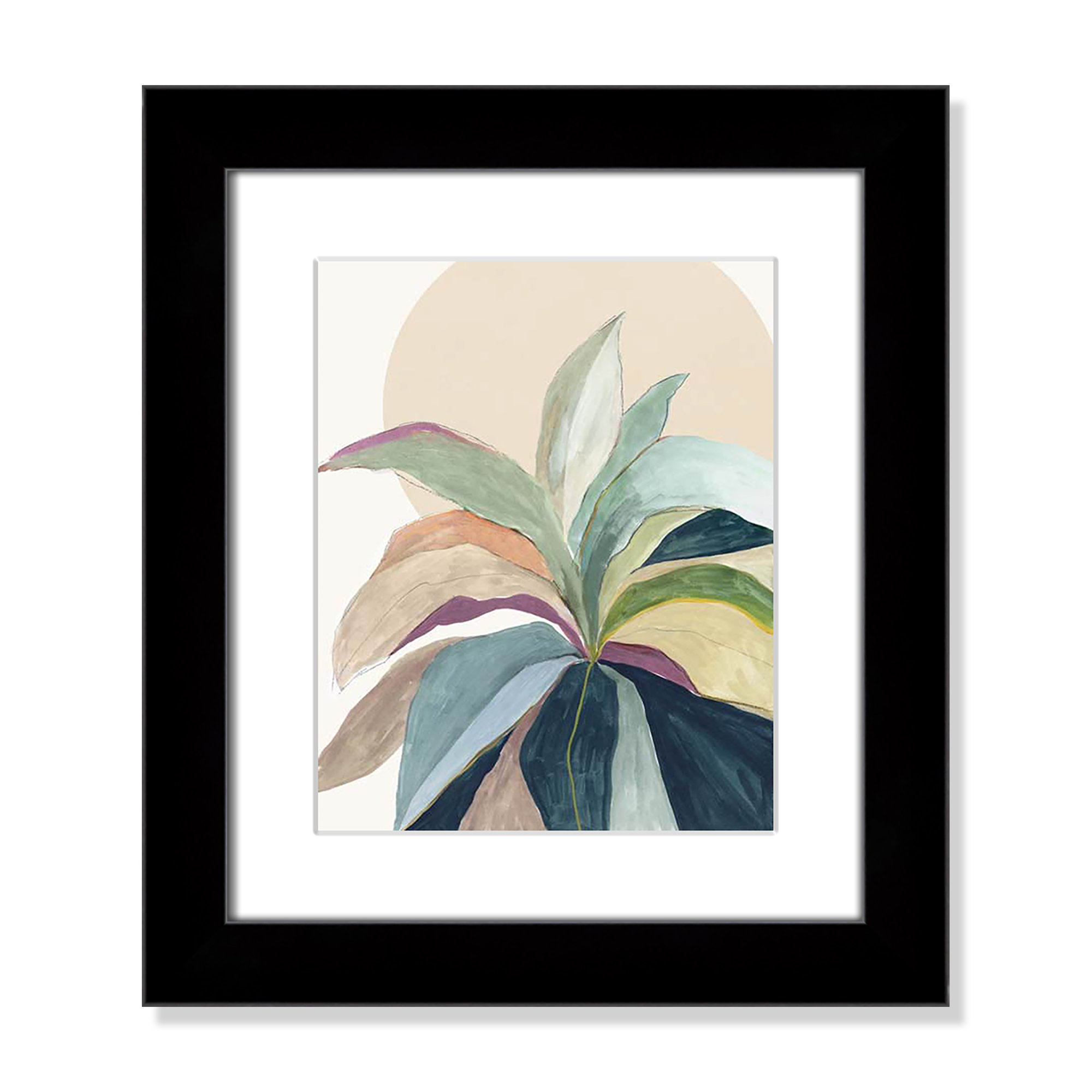 Sherbrooke Sunny Bright Leaves II Framed On Paper by Asia Jensen Print, 16.5" H x 14.5" W x 1.25" D  