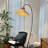 Wicker Frameless Modern Family Bedroom Floor Lamp