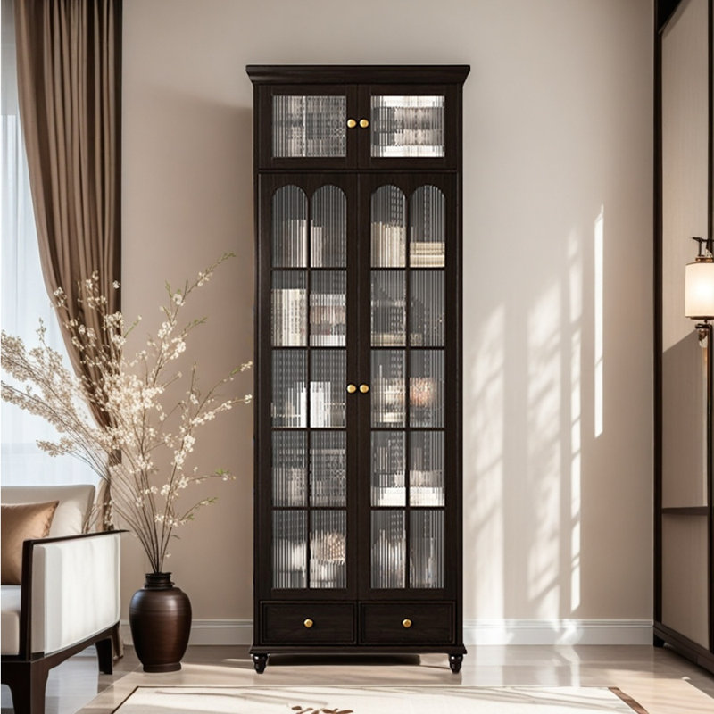 Bibliothèque de style moderne et minimaliste, Marron foncé