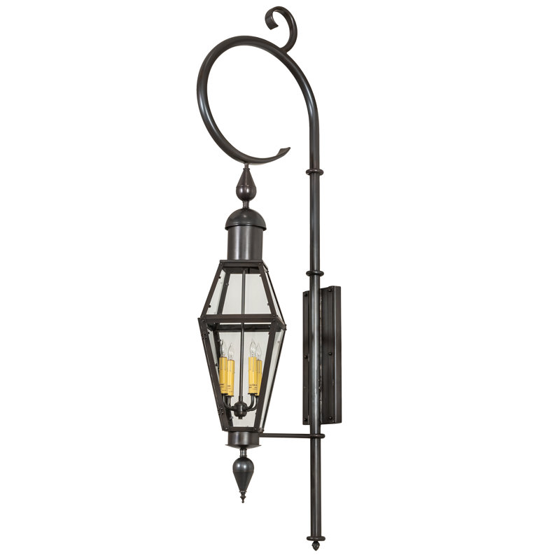 August Steel Candle Wall Light
