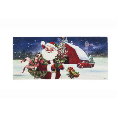 Howser Non-Slip No Pattern Christmas Doormat