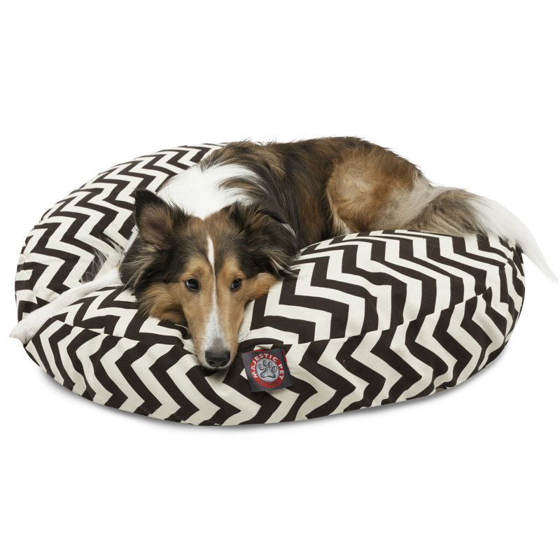 Coussin Zig Zag, Petit (l 30 po x P 30 po x H 4 po), Chocolat