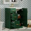 Petite armoire de lavabo de salle de bain avec 2 tiroirs, porte à fermeture en douceur et lavabo encastré: charnières fermées pour économiser de l'espace-1741321063