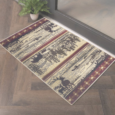 Nature's Nest Multi  Lodge Area Rug