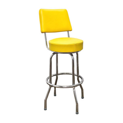 Tabouret de bar et de comptoir pivotant avec dossier Retro Home