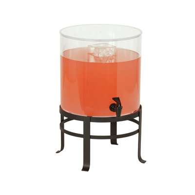 Round Polycarbonate 3 Gallon Dispenser-Ice