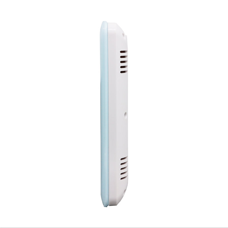 Seiko Light Blue Digital Bedside Alarm Clock with Thermometer