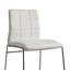 Ensemble de 2 chaises capitonnées en similicuir rembourrées