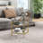Bupe Glass Top Single Coffee Table-1352929654-1352929651