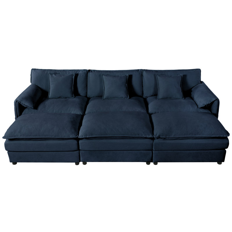 Spacious Modular Chenille Sofas, Modern Design For Home Comfort