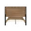 Meuble de chambre simple et grand lit simple classique 1pc noyer / châtaignier brun-1027965396