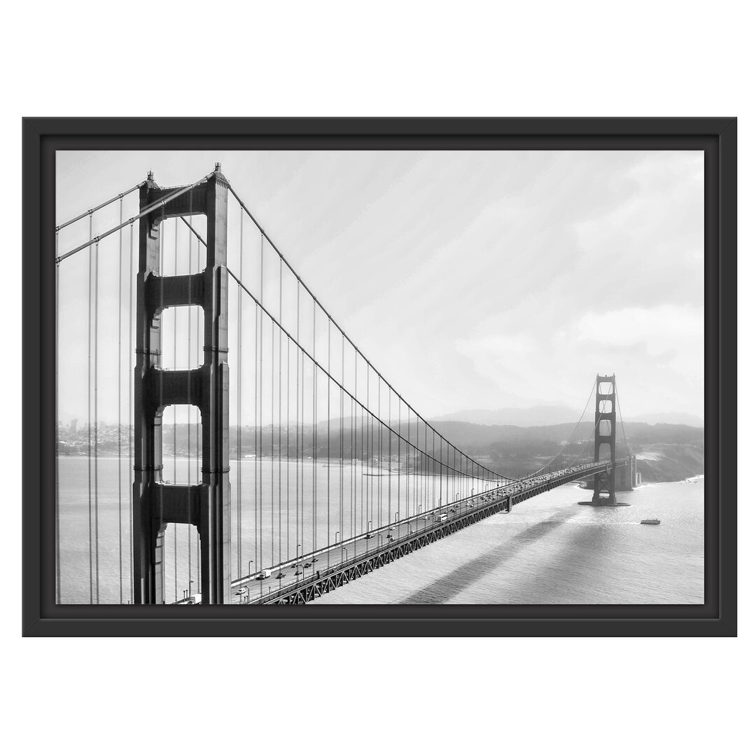 Gerahmtes Wandbild Golden Gate Bridge, San Francisco