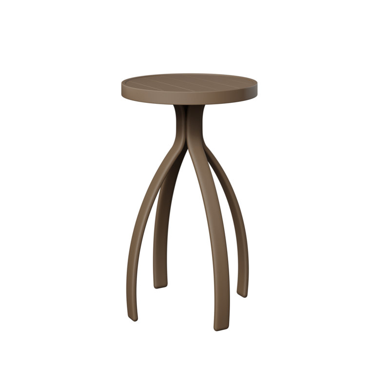 Murphy Outdoor Round Bar Table, Clay