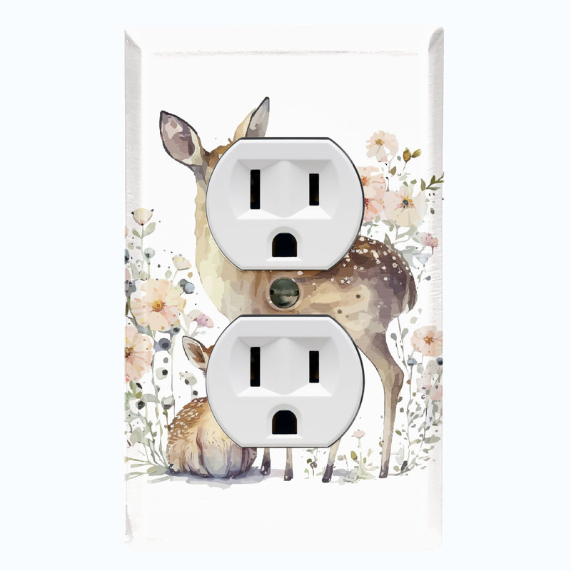 Nature Themed 1 - Gang Duplex Outlet Standard Wall Plate