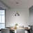 Curvy Metal Pendant Light with E26 Holder-625705655