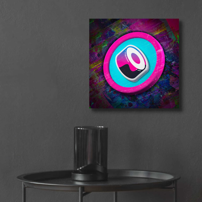 «Sushi Crypto» par Epic Art Portfolio, art mural en verre acrylique, H 12 po x l 12 po x P 0,13 po