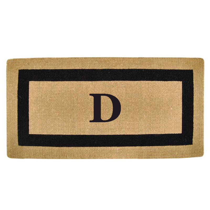 Tapis de porte antidérapant pour l'extérieur, L 24 po x L 57 po, Noir, D