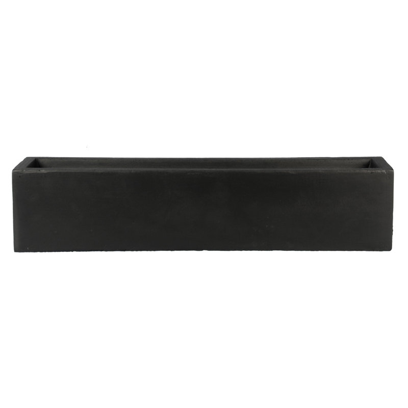 Window Box Planter, Black, 17.5cm H x 40cm W x 17cm D