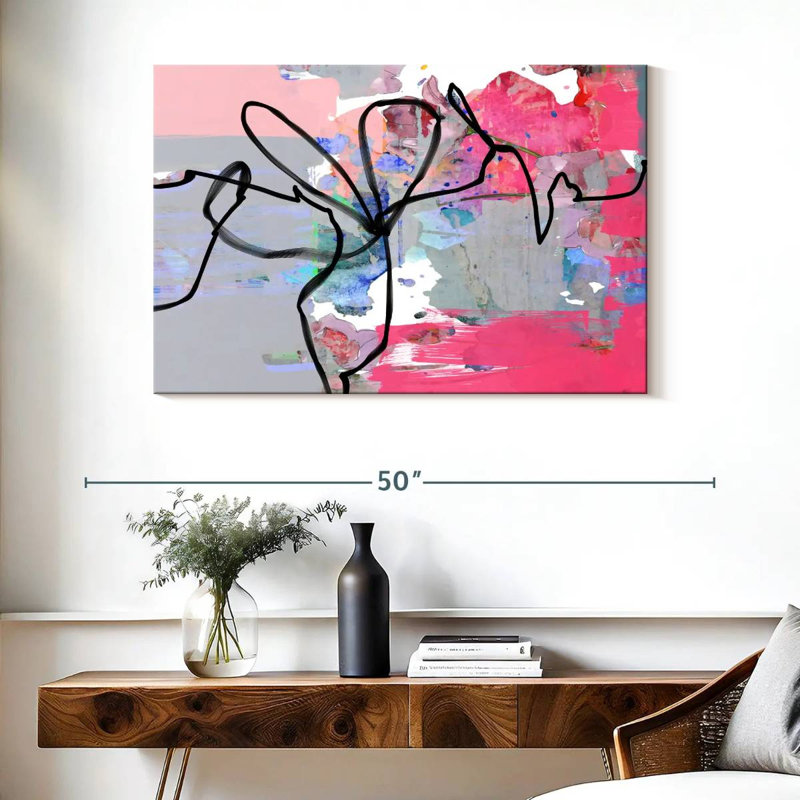 Ligne abstraite Avery, H 26 po x l 39 po
