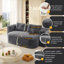 Canapé-lit pliable en velours côtelé 2 en 1 avec coussin Omparsad-114734591